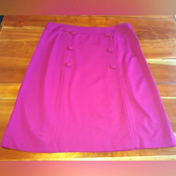 TALBOTS CRANBERRY COLORED SKIRT SZ 14 - Picture 1 of 7